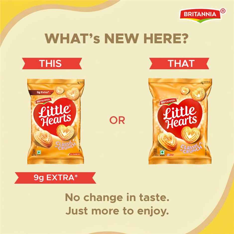 Britannia Little Hearts Classic Crunch Biscuits Combo