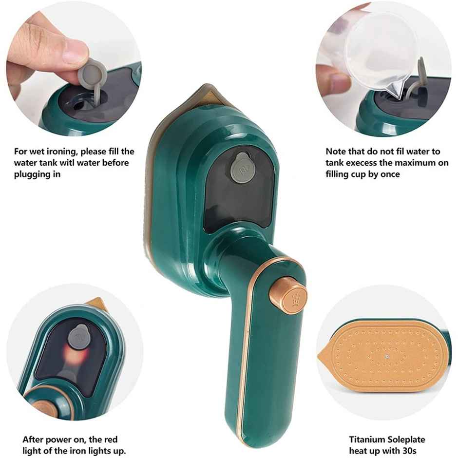 Ausha Portable Foldable Electric Travel Iron 38 W