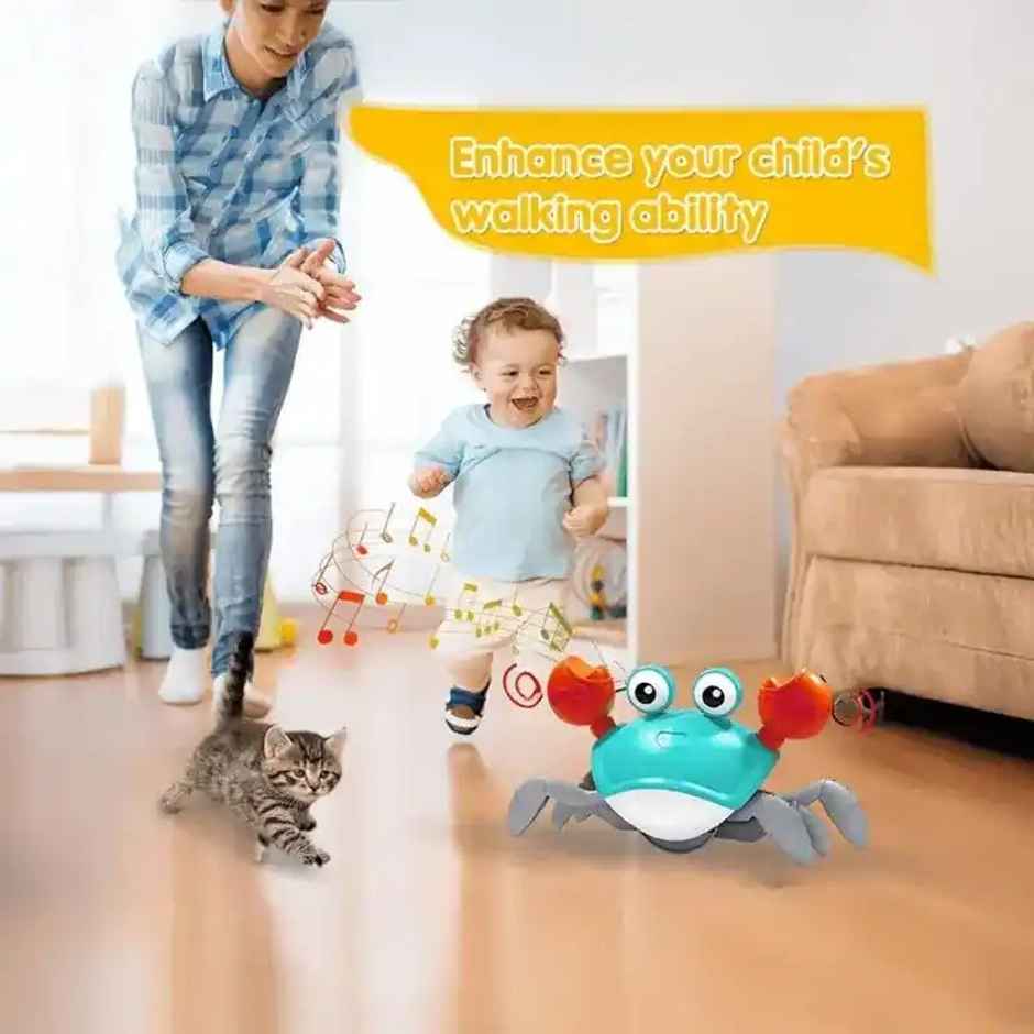 Fablue Crawling Crab Baby Musical Toy for Kids - Sound and Musical Toy for Kids & Toddlers