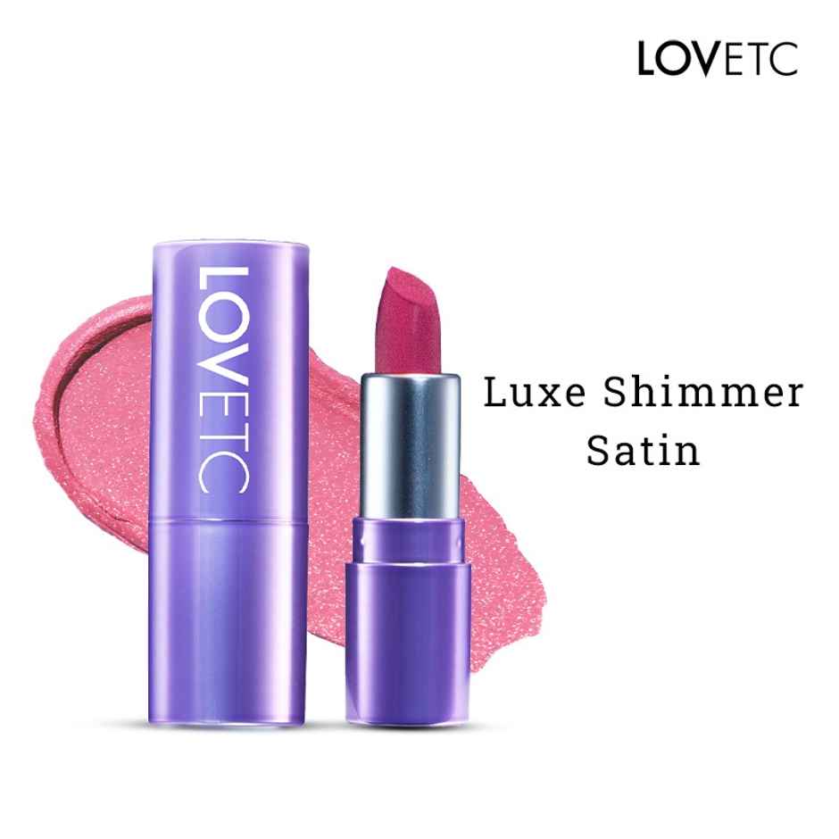 Lovetc Pout | Perfect | Etc Luxe Shimmer Satin Mini Lipstick | First Kiss