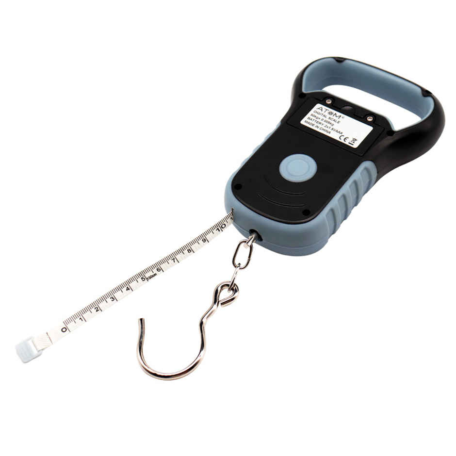 ATOM Aliston A 325 Digital Hanging Scale With Capacity 50 kg | Stainless Steel Hook For Luggage