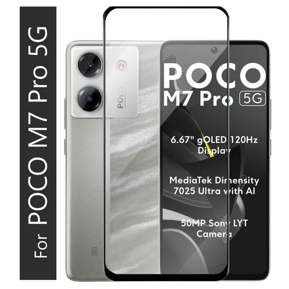 Kwine Case Poco M7 Pro 5G Tempered Glass Screen Protector