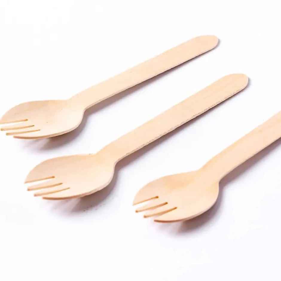 Wooden Spork | 160 mm | Pack  of 30 | Tempware