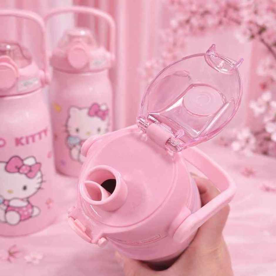 DesignLand Hello Kitty Water Bottle | Pink | 600 ml