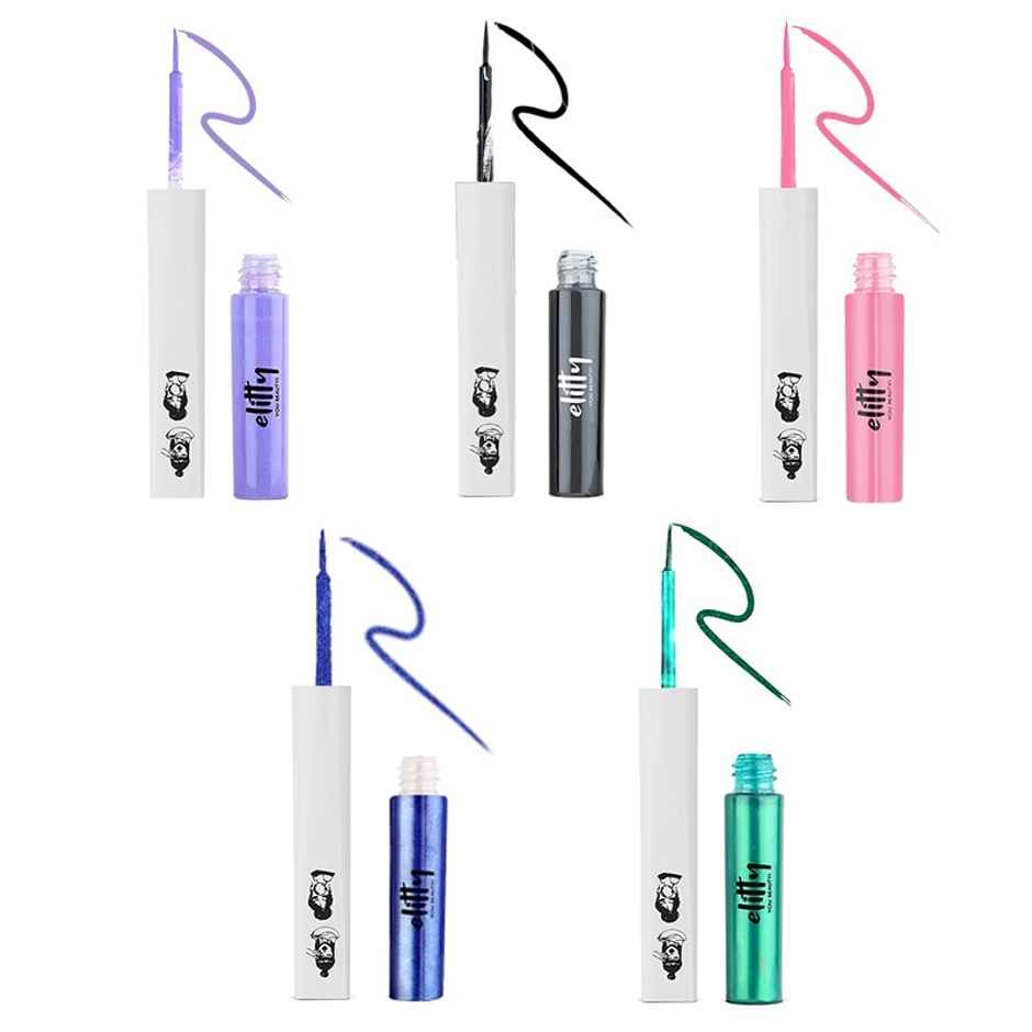 Elitty Mini Pop Colour Waterproof Liquid Eyeliner Combo | Pack of 5