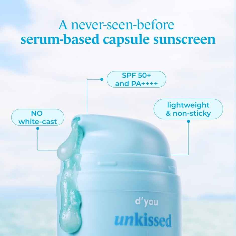 d'you unkissed Serum Sunscreen SPF 50 & PA++++