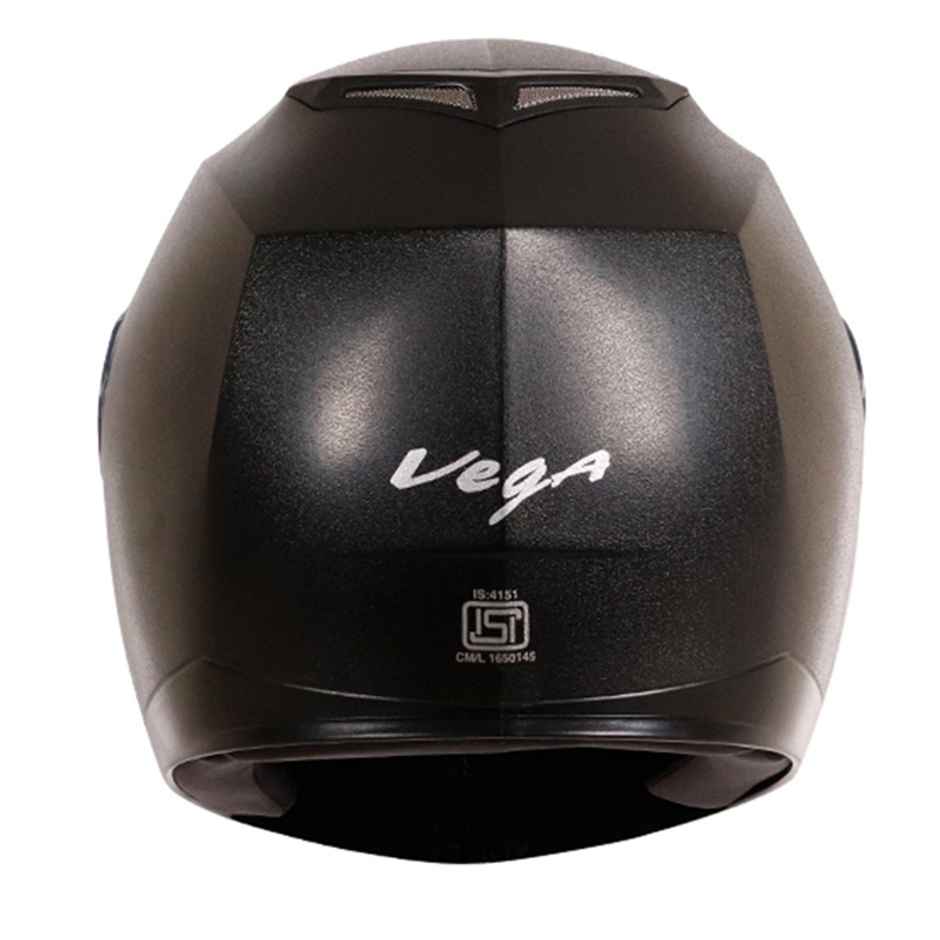 Vega Auto Edge Lightweight Full Face Helmet Black Helmet - M