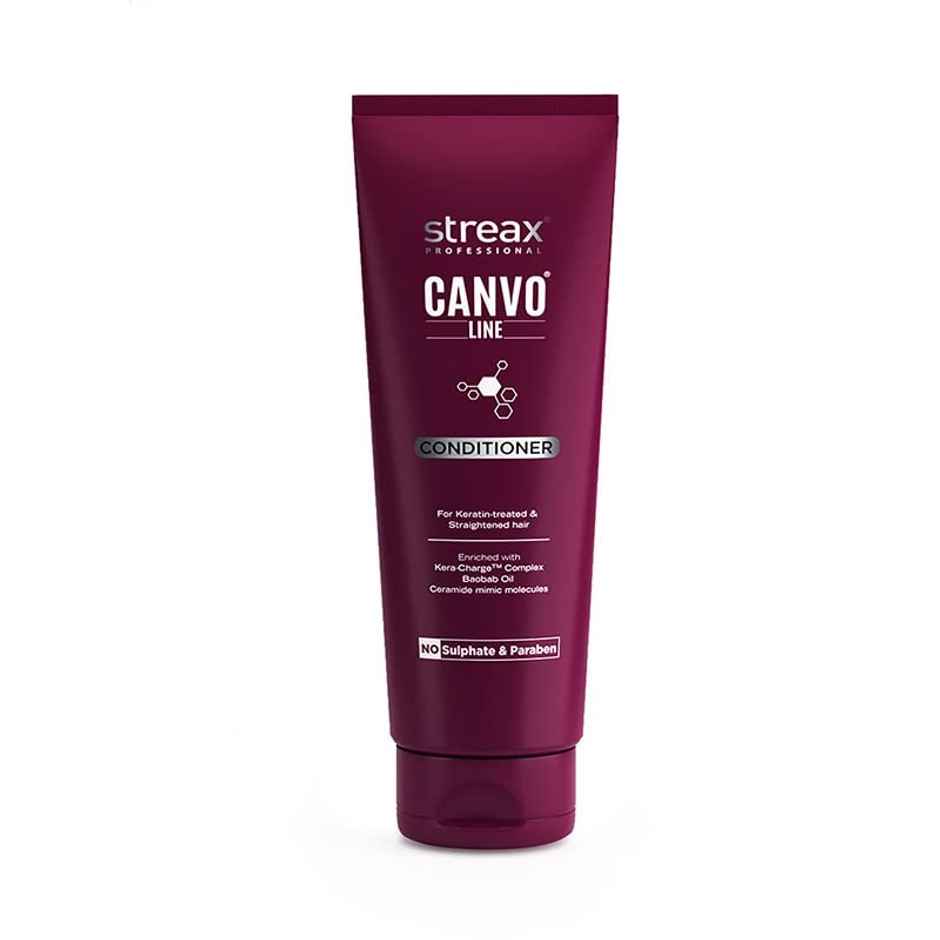 Streax Professional Canvoline Conditioner For Straightened Hair, With Kera-Charge & Baobab Oil