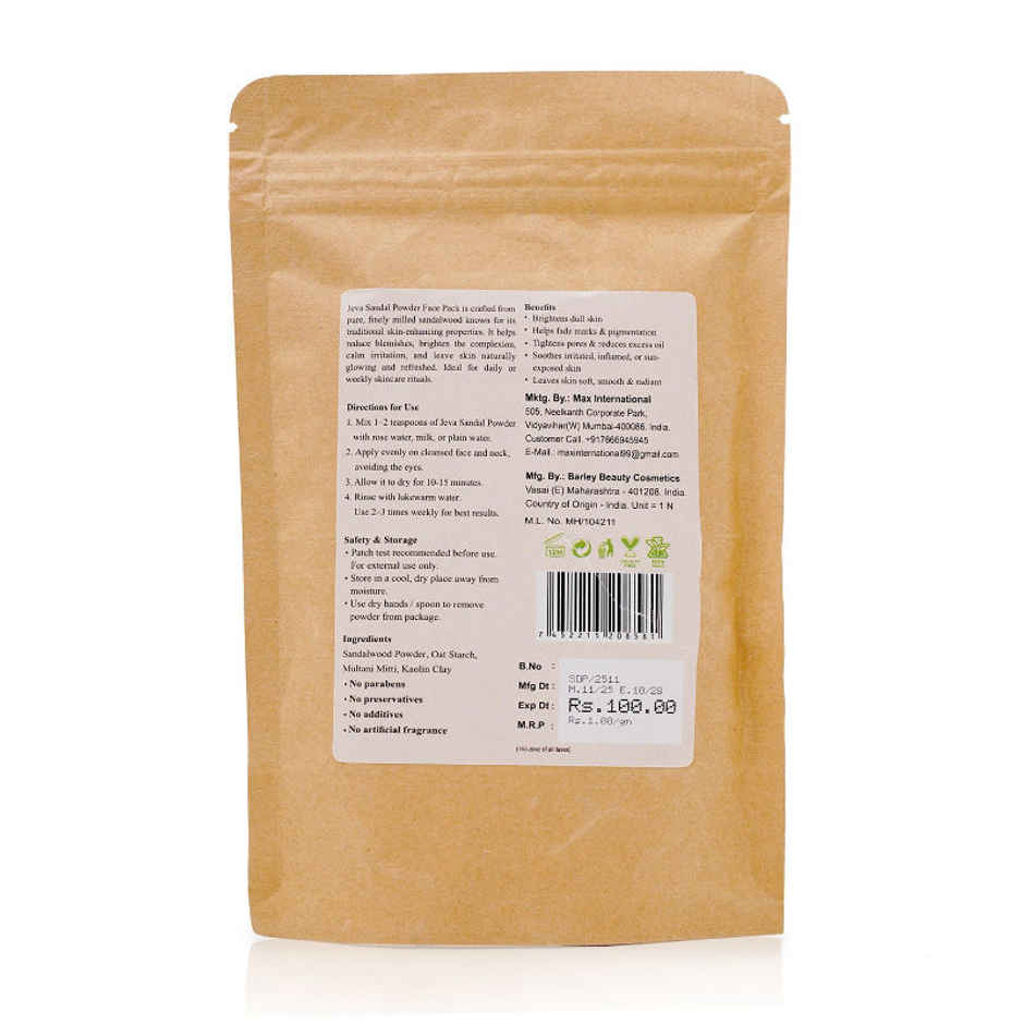 Jeva Sandalwood Powder Face Pack | Skin Brightening & Glow Enhancement