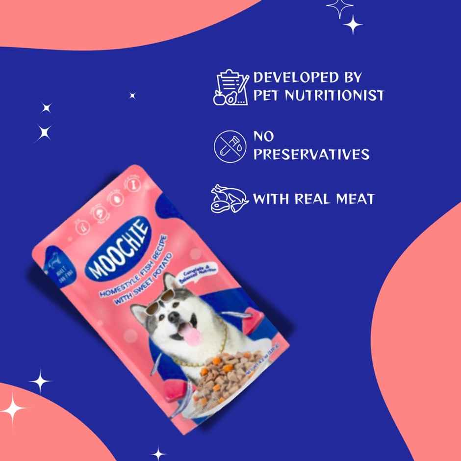 Moochie Dog Wet Gravy FOOD Homestyle With Fish And Sweet Potato