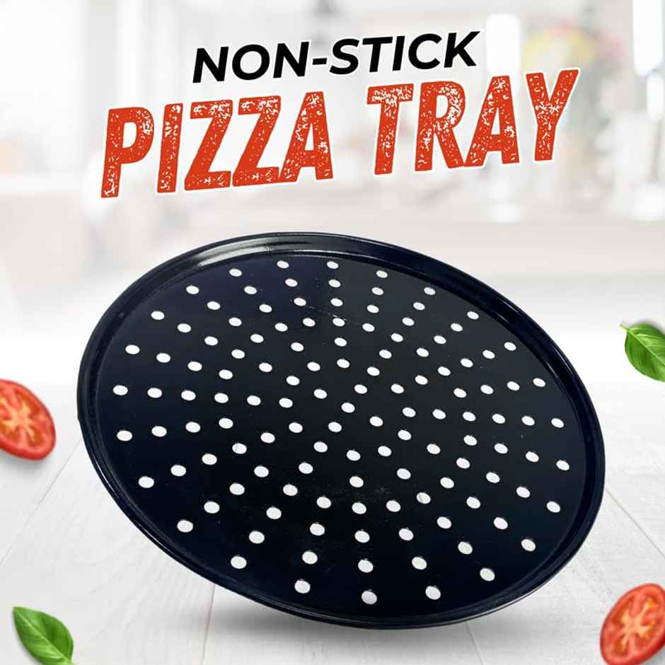 Peng Essentials Sabichi Carbon Steel Pizza Crisper Tray|Non-Stick, Durable And Solid To Use|Stain,