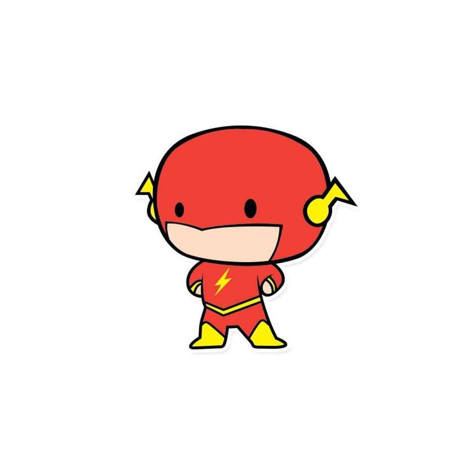 House of Festivals The Flash Chibi - Dc Comics Official Sticker