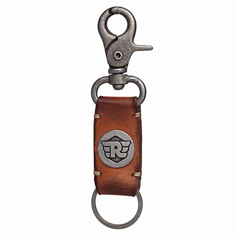 Royal Enfield Leather Key Chain | Tan