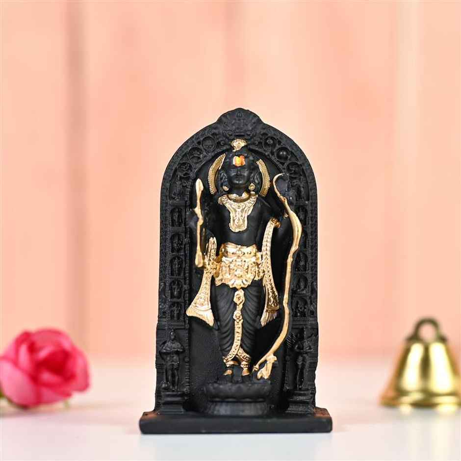 Ram Lalla Idol Showpiece | Handcrafted Resin Lord Ram for Pooja, Home Decor & Gift | HINDCRAFT