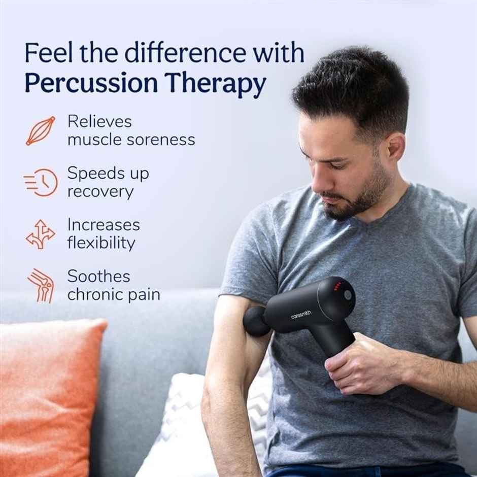 Caresmith Charge Boost Massage Gun True Percussion Massager Machine Pain Relief For Men And Women
