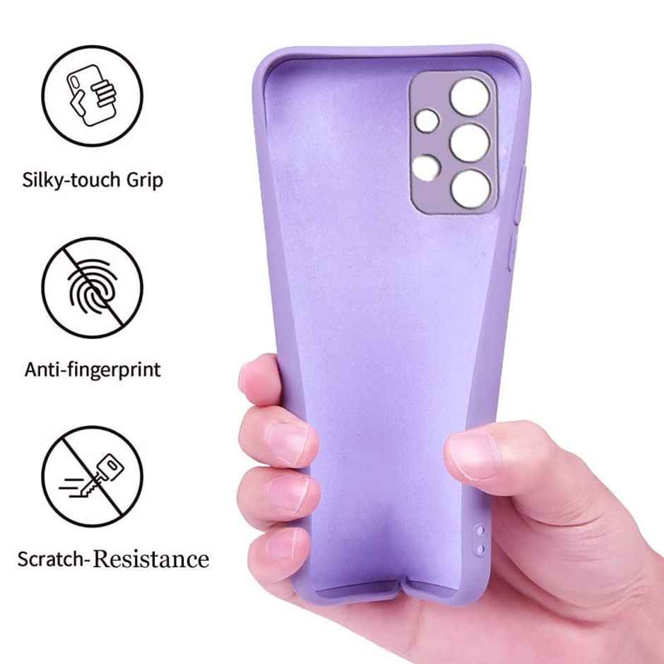 Artistque Case For Samsung Galaxy M32 / A32 5G Back Cover - Plain Liquid Silicone Cover