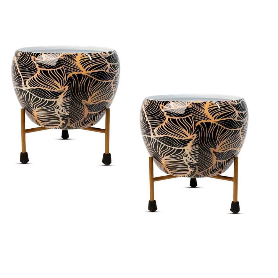 Peng Essentials Reva Home Decor Vase With Stand Desktop/Bedroom Corner Table/Home Decor Centepiece