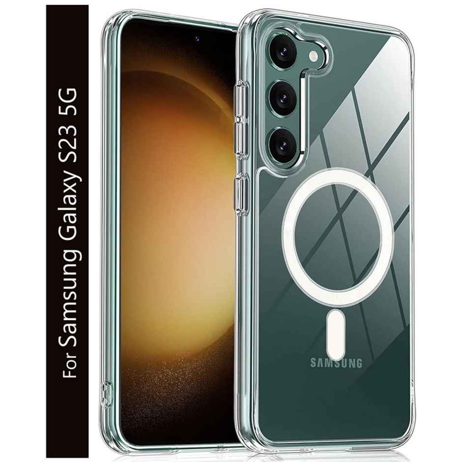 Kwine Case Samsung Galaxy S23 5G Back Cover - Magsafe Case - Transparent