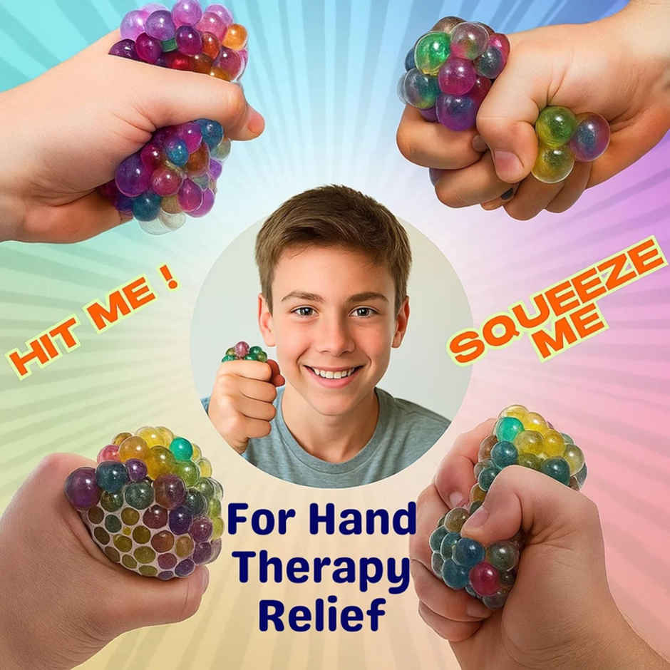 Fablue Squishy Stress Ball for Kids -Multicolor Magic Slime Squeeze Ball