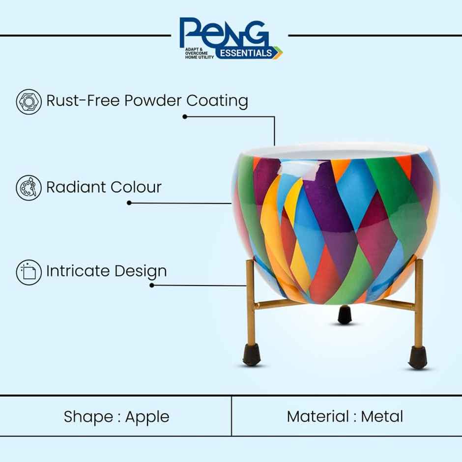 Peng Essentials Reva Home Decor Vase With Stand I Desktop, Bedroom Corner Table, Home Decor Centepc