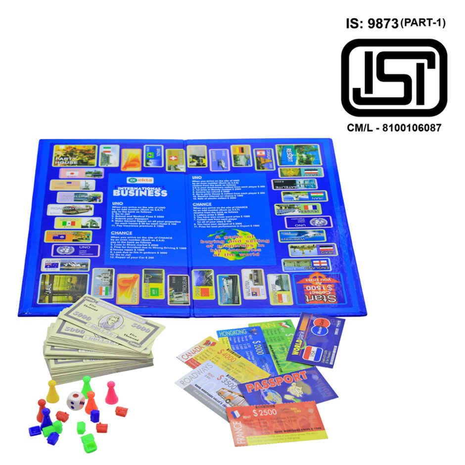 Ekta International Business Family Board Game,Monopoly Game Of Buying & Selling Banking,Indoor Game