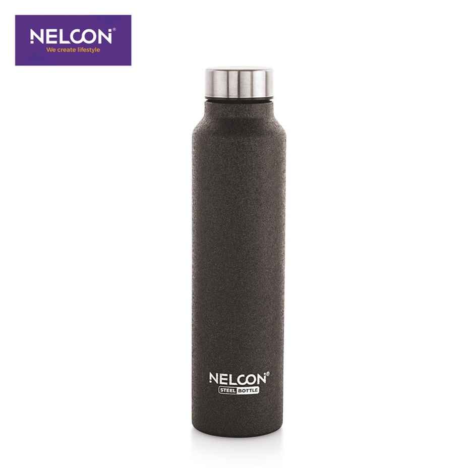 Nelcon Dew Crocz SS Bottle | Office | School-Travel-Gym-Car | 1 L | Black