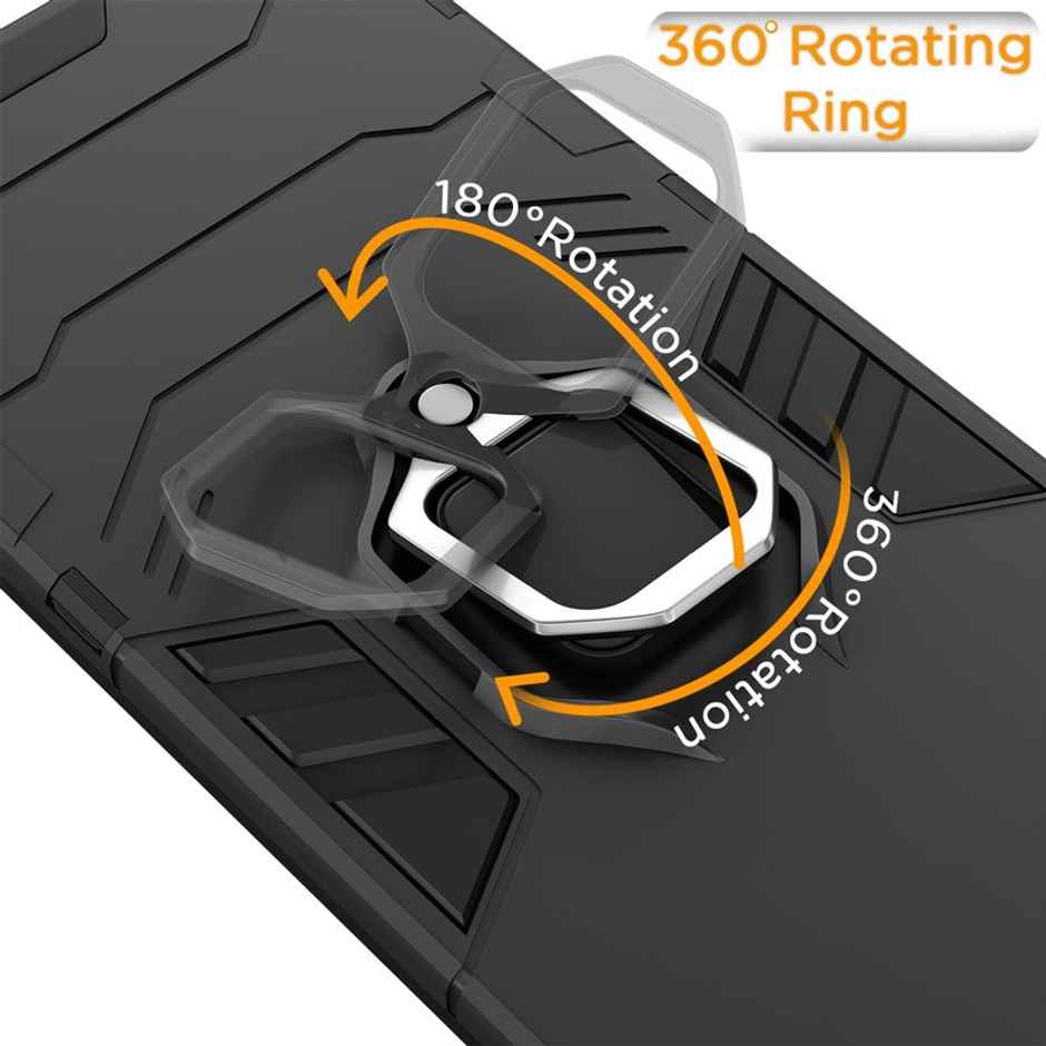 Kwine Case Redmi 13c 4G / Poco C65 Back Cover - Ring Holder Stand Case