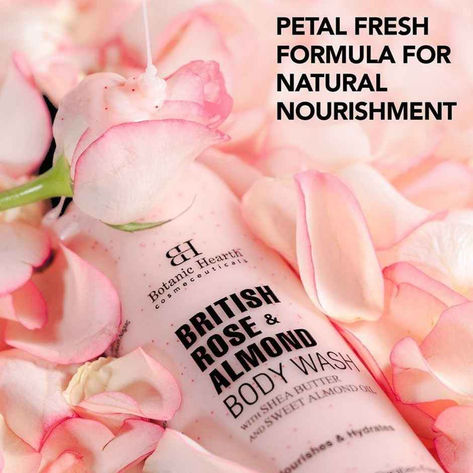 Botanic Hearth British Rose & Almond Body Wash