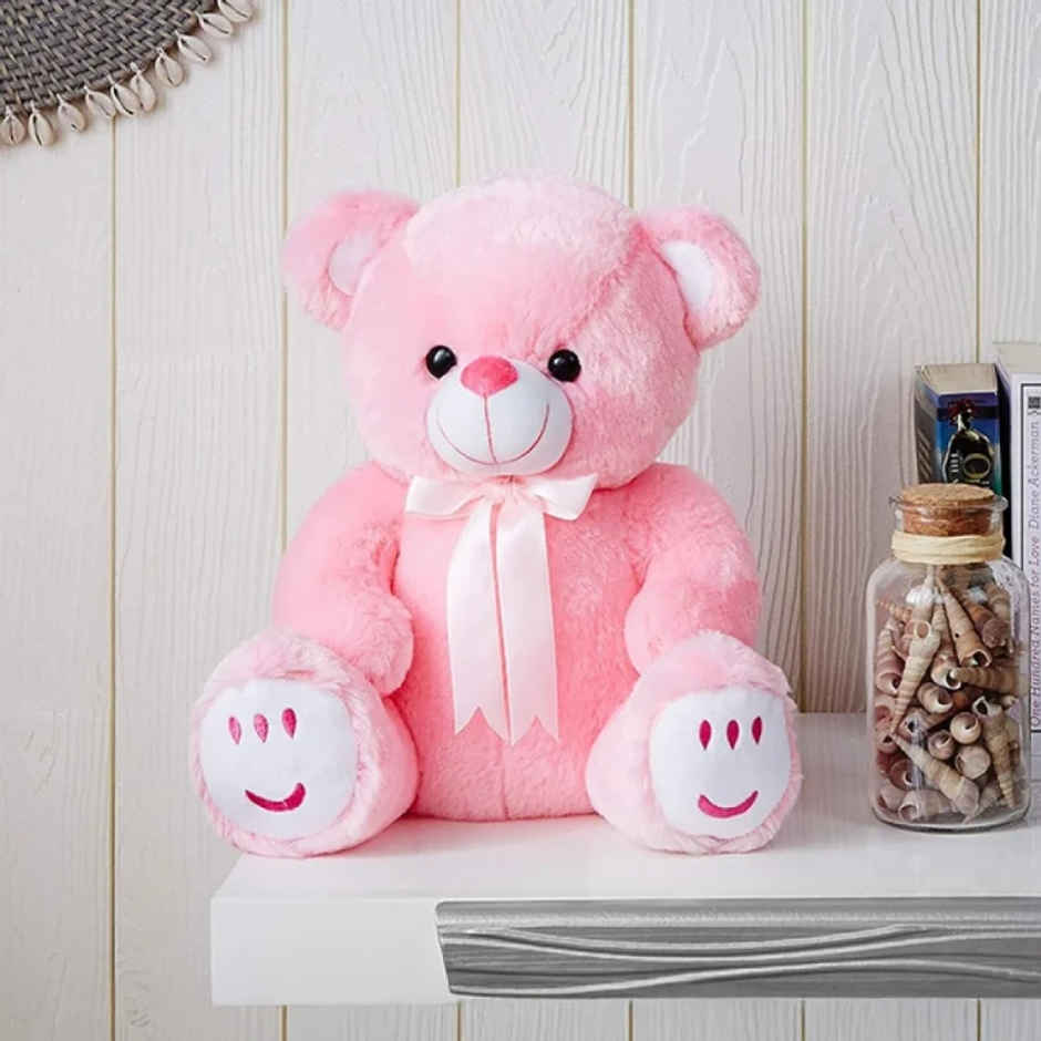 Fablue Teddy Bear Plush Soft Toy Animal for Kids | Pink | 33 cm