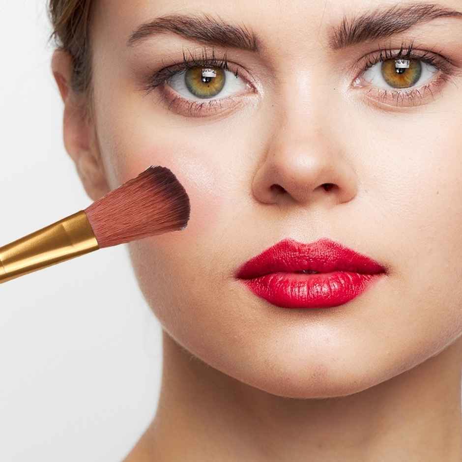 Bronson Professional Soft Fluffy Face Powder & Blush Makeup Brush for Flawless Blending