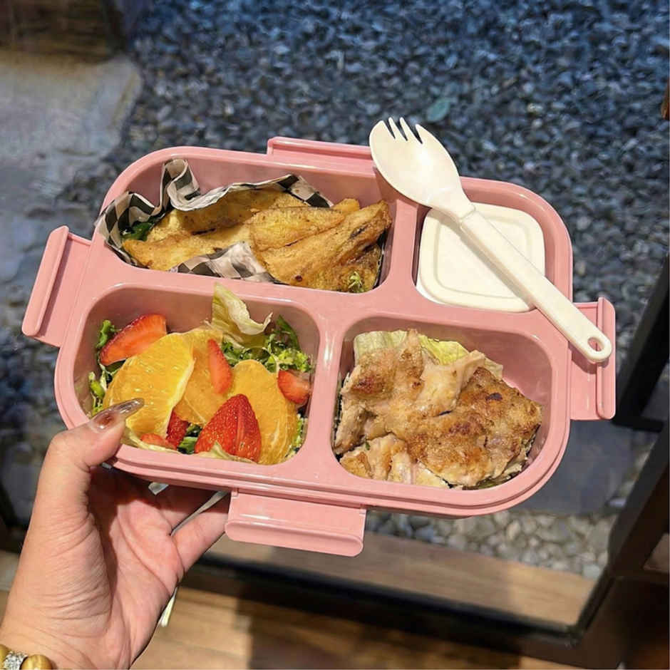 DesignLand Rabbit Tiffin Box | Pink