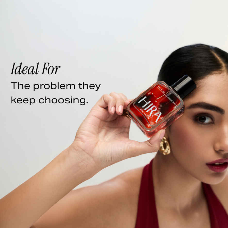 HIRA Red Flag Eau De Parfum For Women | Tuberose & Patchouli Notes