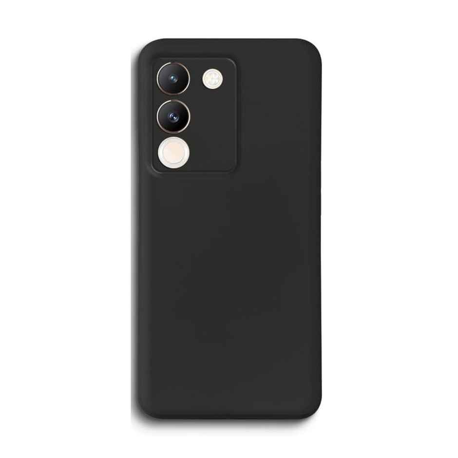 Kwine Case Vivo Y200 5G Back Cover - Black Bordered Transparent Case