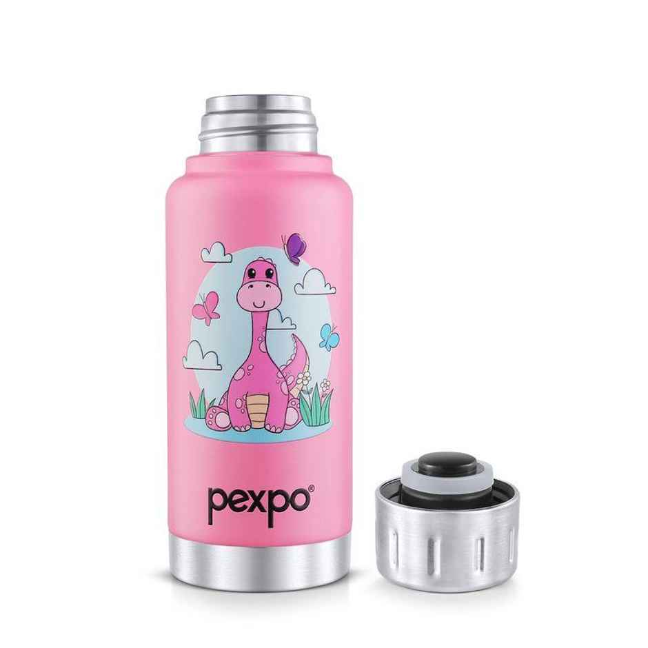 Pexpo 12 Hrs Hot & Cold Vacuum Insulated Bottle With Printed Designcameo Flask - 300 ml