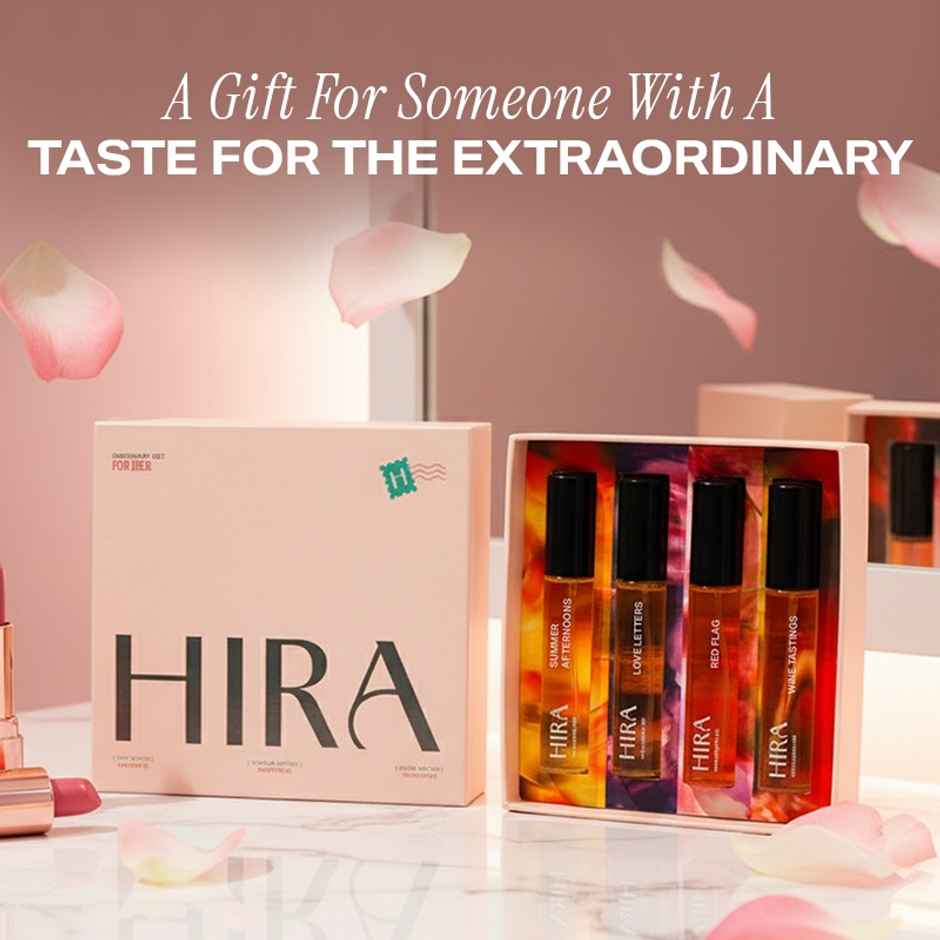 HIRA Luxury Perfume Gift Set (10ml X 4) | Long Lasting Premium Fragrance for Women
