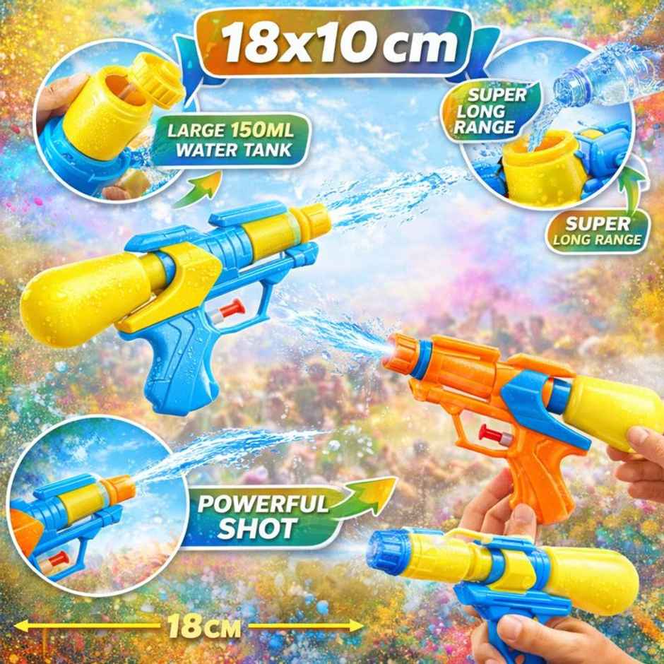 Storio Manual Water Gun for Kids | Outdoor Pool & Beach Water Toy | Aqua Rang