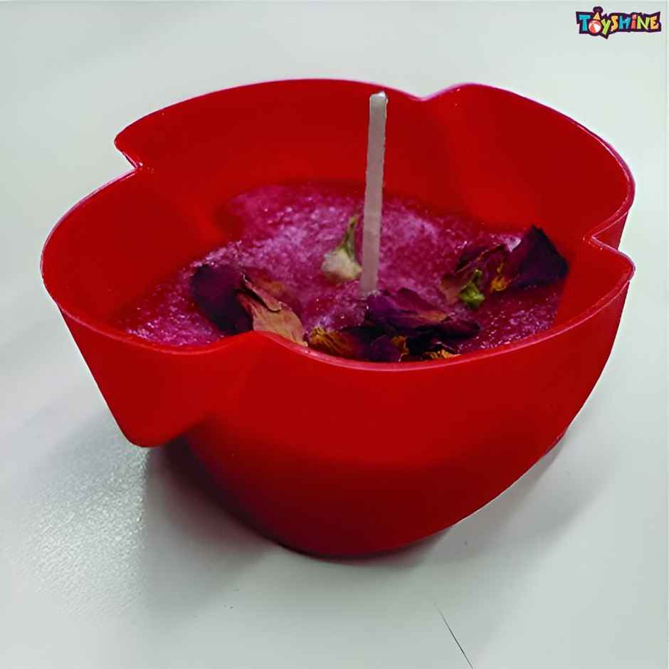 Toyshine Diy Scented Rose Candle Making Educational & Learning Activity Toy Kit For Boys And Girls
