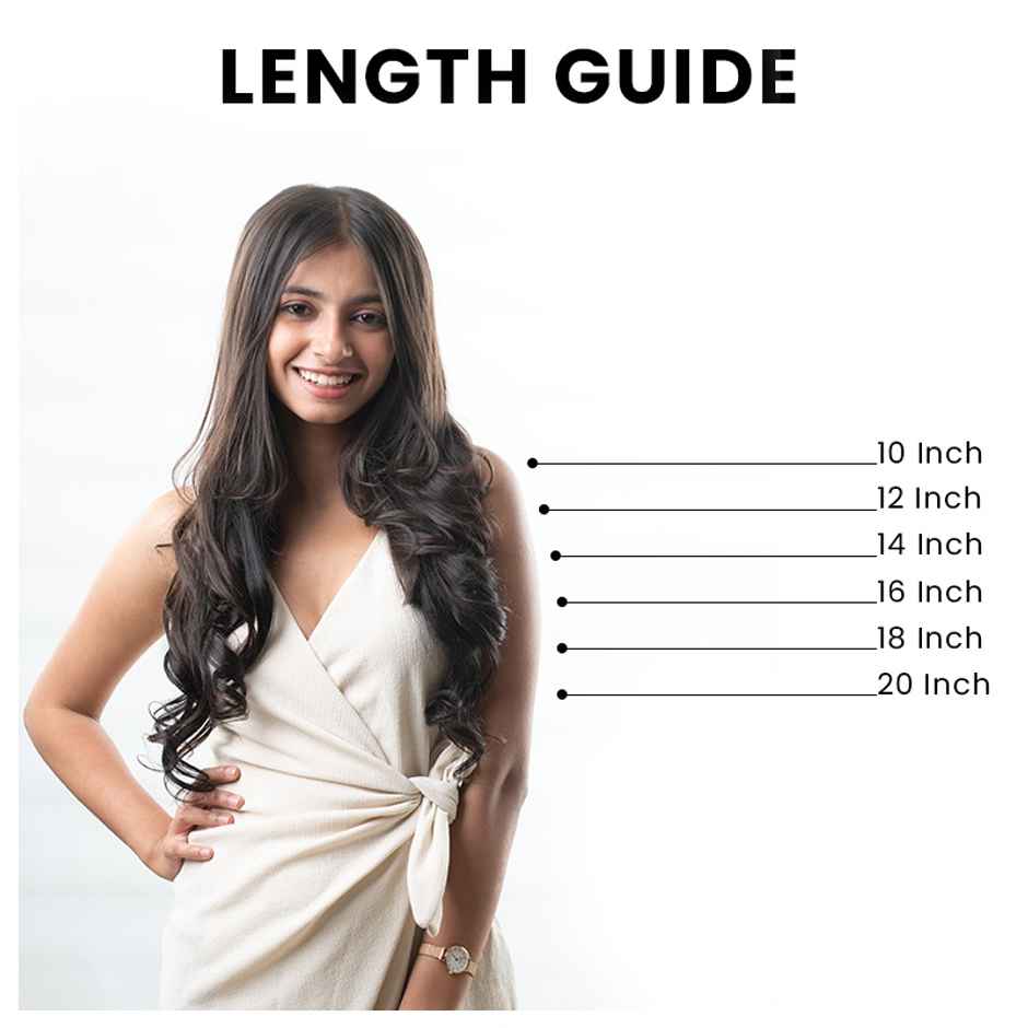 Hair Originals Hair Extensions Invisible Hair Patch 12 Inches Natural Black