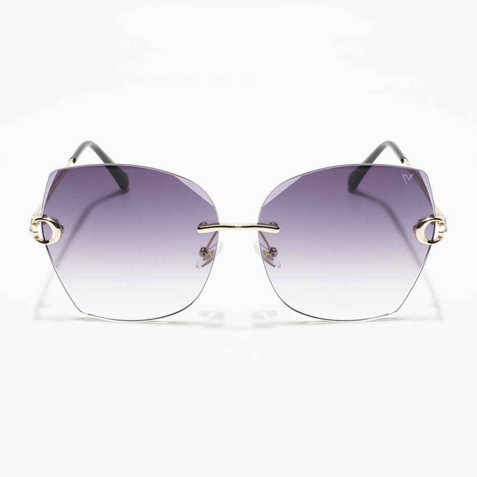 Voyage Unisex Metal Sunglasses | Black - One Size