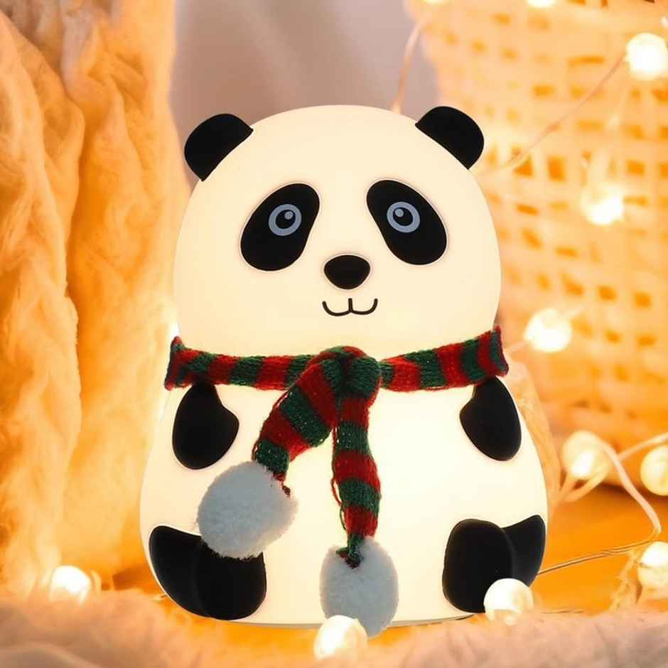Fablue Night Lamp for Bedroom - Rechargable Color Changing Cute Panda Night Lamp for Kids