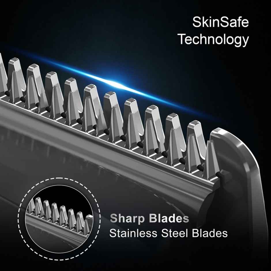 VGR V-937 Professional Corded & Cordless Hair Trimmer for Men | 500 Min Runtime | Black