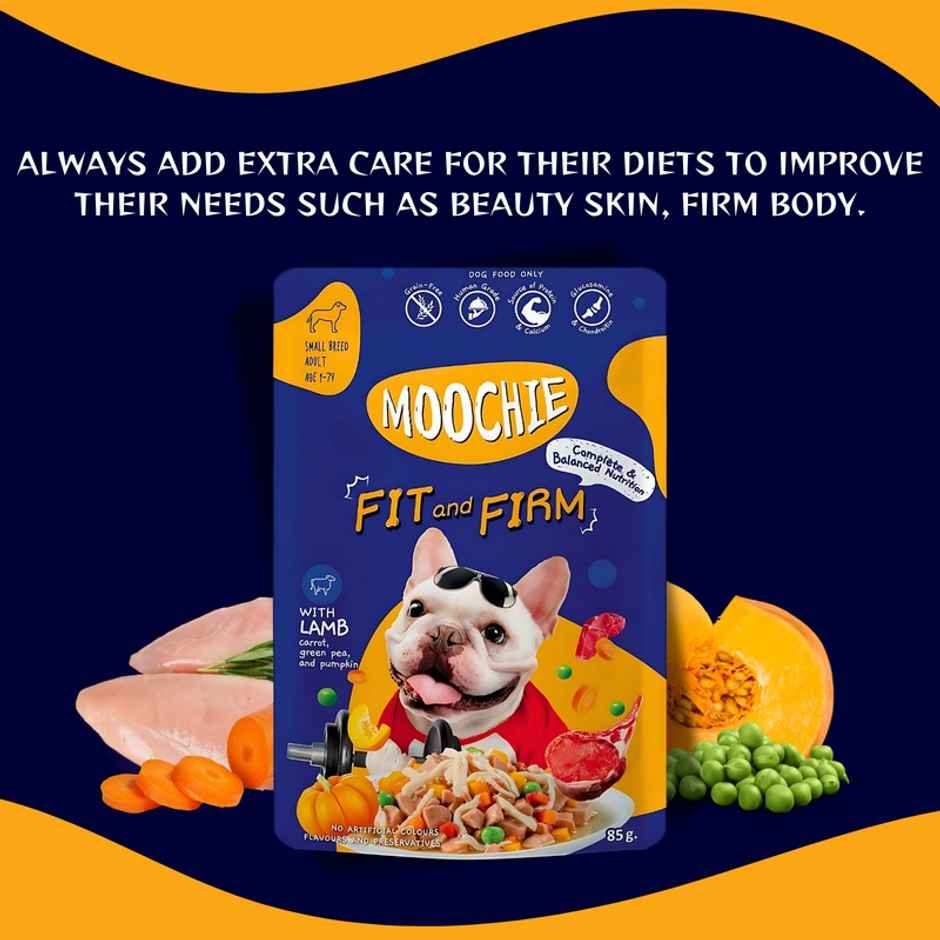 Moochie Dog Wet Food - Fit And Firm - Casserole With Lamb Gravy | Grain-Free