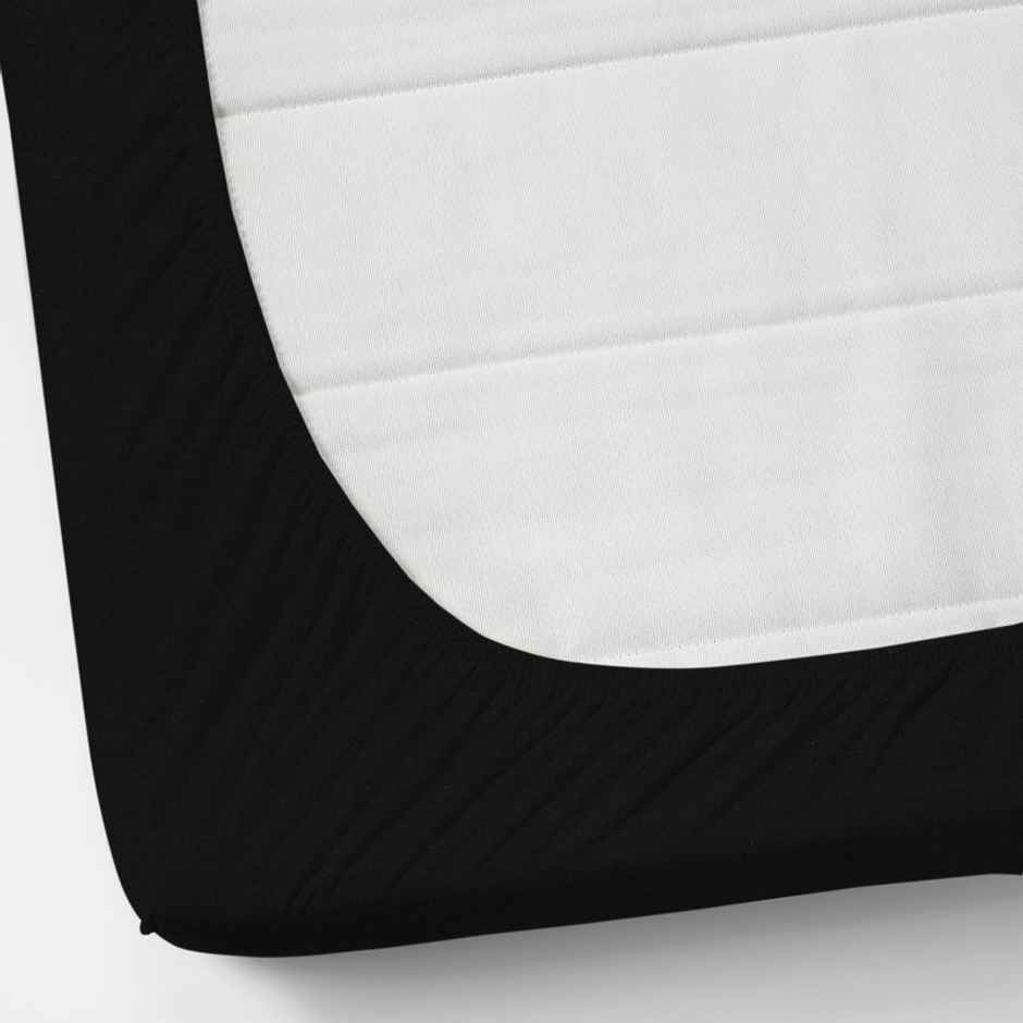 Florida Shades Cotton Elastic Fitted King Size Bedsheet for Double Bed with 2 Pillow Covers 300-TC