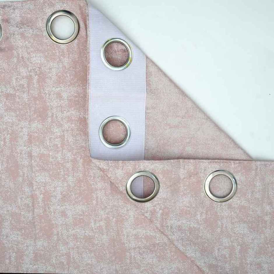 Florida Pearl 9 Feet Sheer Curtains for Living Room Bedroom Balcony Pink