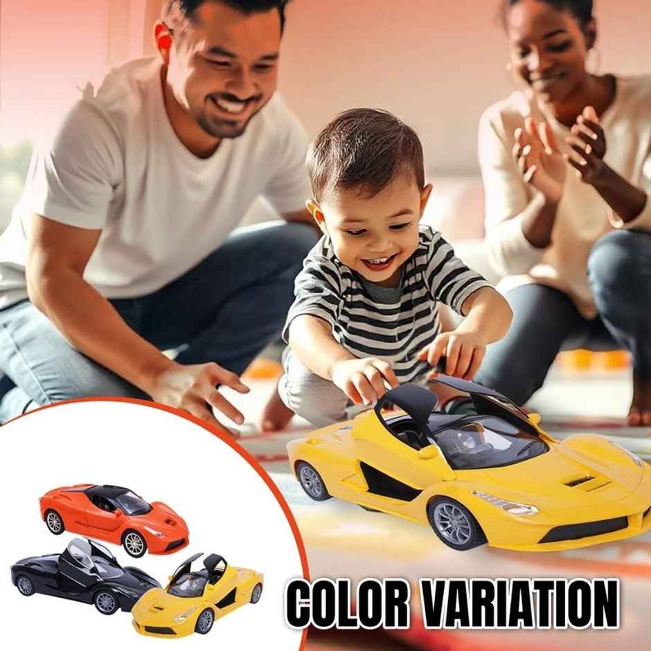 Fablue Openable Doors Remote Control Car For Kids | Speed Racing Car Toy For Kids | Yellow