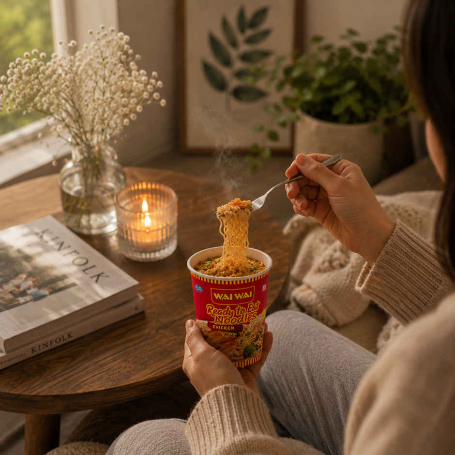 Wai Wai Ready To Eat Cup Noodles Chicken