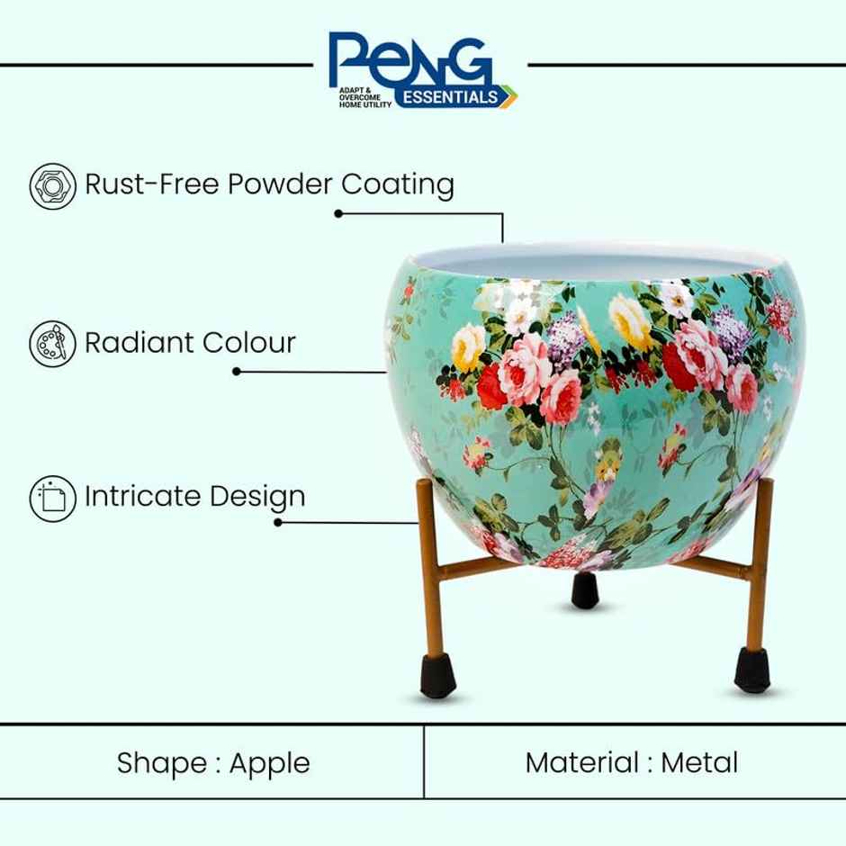 Peng Essentials Reva Home Decor Vase With Stand I Desktop, Bedroom Corner Table, Home Decor Centepc