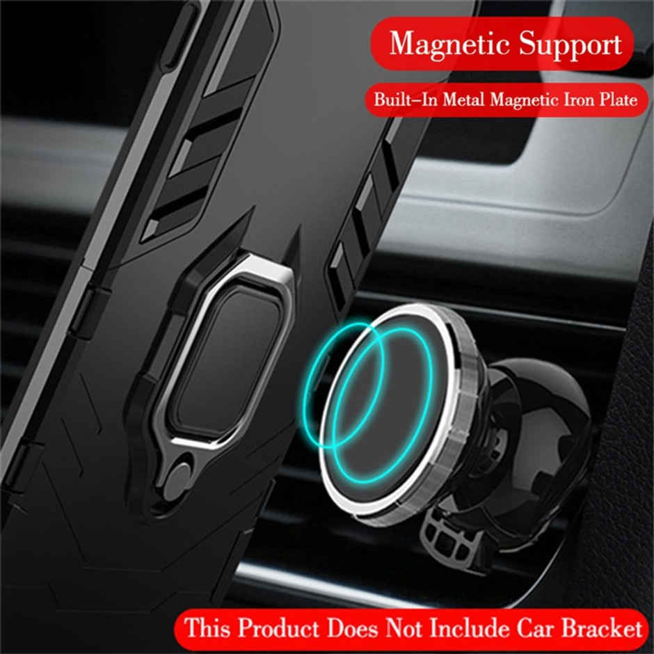 Kwine Case Realme C33 Back Cover - Ring Holder Stand Case