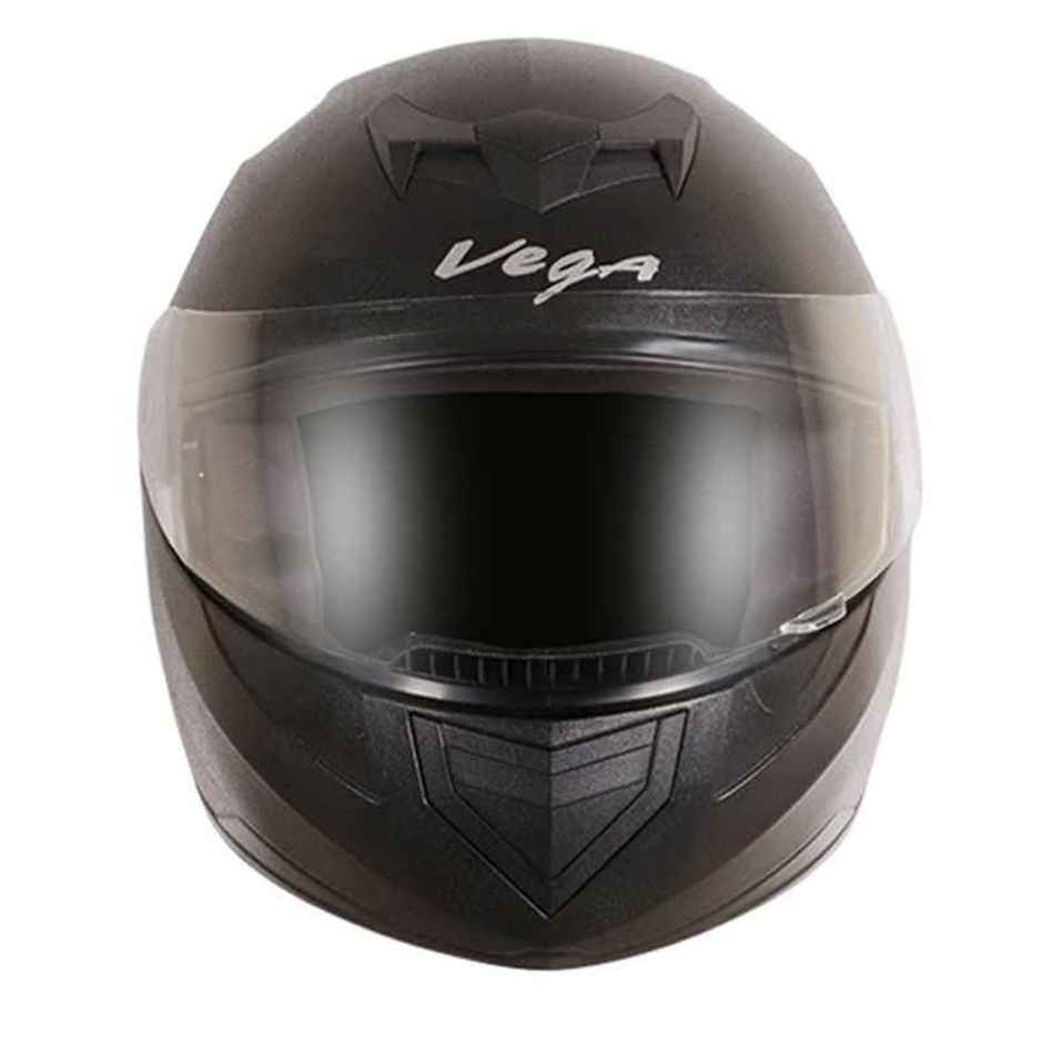 Vega Edge ISI Certified Lightweight Full Face Helmet Black Helmet-L