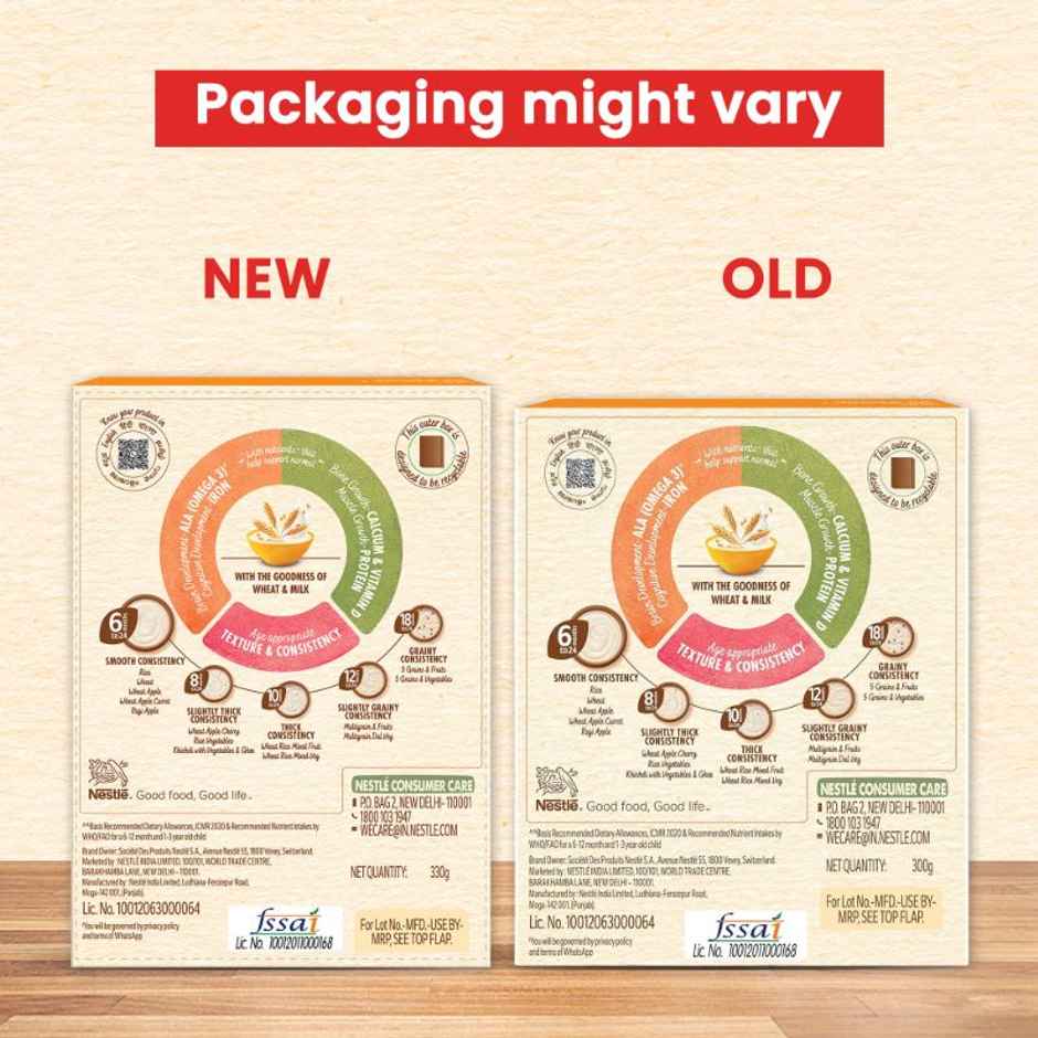 Nestle CERELAC Wheat Baby Food Cereal, No Refined Sugar & No Preservatives